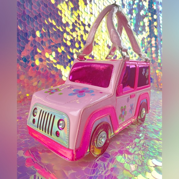 COPY - Dolls Kill Pink Jeep Let’s Go Party Crossbody - Picture 2 of 12